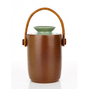 Allan Lowe (1907-2001) lidded canister with celadon glazed lid…