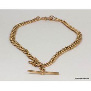 Gold fob chain on sale necklace