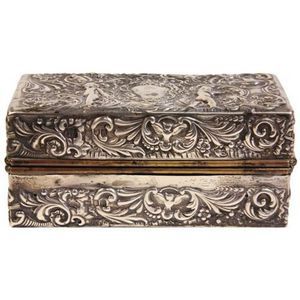 English hallmarked sterling silver Victorian travelling ink…