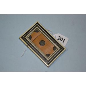 Inlaid sandalwood visiting card case from Vizagapatam-late 19th.…