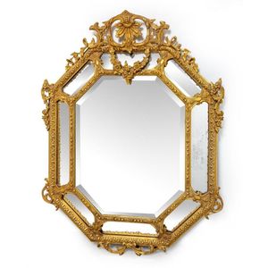 Mirror Made From An Old Teak Window - 19thC (72 x 111cm) Mirror Made From An Old Teak Window - 19thC (72 x 111cm)