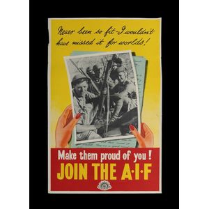 World War II Poster, 'Never been so fit...' One of a series of…