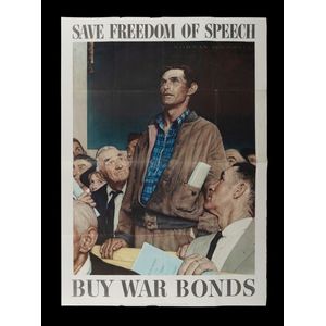 World War II Poster, Rockwell Norman, USA 1894-1978, 'Save…
