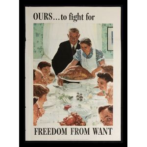 World War II Poster, Rockwell Norman, USA 1894-1978, 'Ours To…