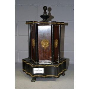 Antique French musical cigar box, gilt mounts and musical…
