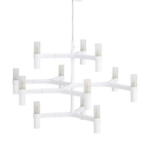 Jehs + Laub Crown minor chandelier for Nemo; of snowflake form.…