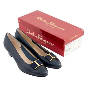 Salvatore Ferragamo Scozzese 6½ C タン