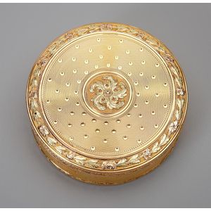 Louis XVI vari-coloured gold bonbonniere, Paris 1781-1782,…