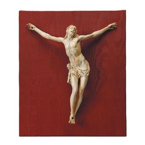 A carved ivory corpus Christi, Southern German, 17/18th century,…