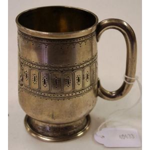 Antique Australian silver Steiner christening mug, engraved…