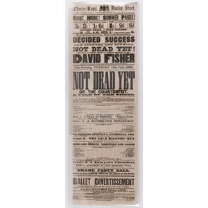 (Theatre Poster - Gold Rush) 'Not Dead Yet or the Counterfeit.…