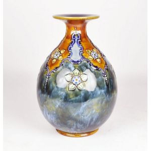 Floral Royal Doulton Vase - Royal Doulton - Ceramics