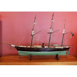 A scratch built model wooden sailing vessel by Roderick…