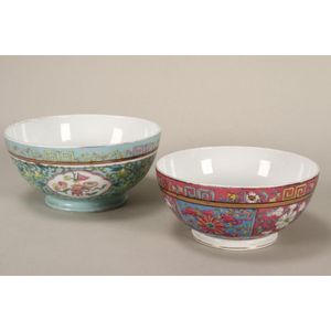 Two 19th century Russian porcelain bowls, by the Gardner…
