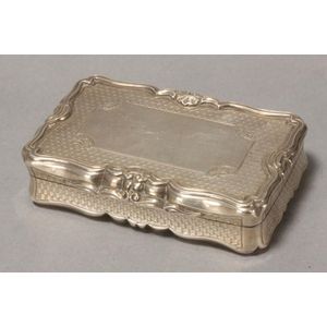 Victorian sterling silver snuff box and cover hallmarked,…