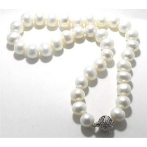 Grey// White Shades Five Strand Faux Biwa Pearl Necklace