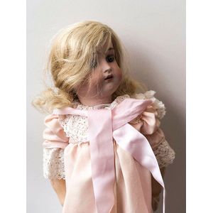 Simon & Halbig Doll, blue sleeping eyes, blonde hair wig with…