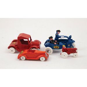 Fun Ho Red Hot Rod with No170 orange roadster, new issue police…