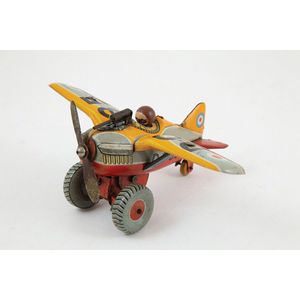 KT Mark, Japan DO35 Fighter Plane, printed tinplate friction 14…