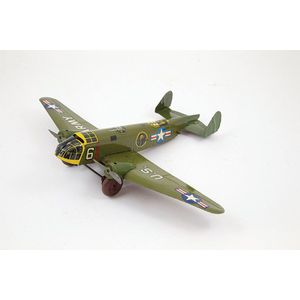 Mar Toys USA US Military Plane printed tinplate clockwork 35 cm,…