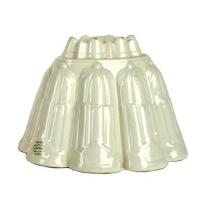 A Shelley white china castellated jelly mould. Height 15 cm