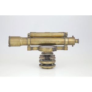 Stanley, London dumpy level on compass base no. 7758 all brass…