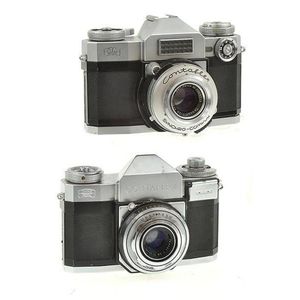 Two Contaflex Tessars, one 2.8 45 MM with Er case, one 2.8 50…