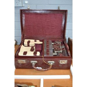 French travelling men's toiletry suitcase