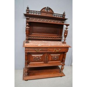 French Oak Marble Top Sideboard - Cabinets & Cupboards - Storage ...