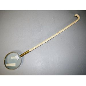 Antique carved ivory handled magnifying glass intricately…