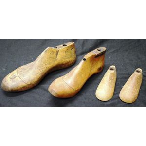 Early Wooden Shoe Lasts Collection - Zother - Small Wooden Items