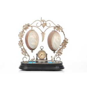 Australiana desk set, late 19th century, with two carved emu…