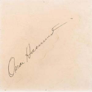 Two autographed tiles, comprising Oscar Hammerstein II and Ken…