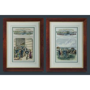 Two original engravings from the illustrated Sydney News May…
