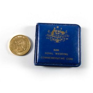 1981 Royal wedding $200 gold coin. .916 gold, 10 grams. Also 50…