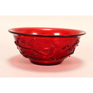 A PLAIN RUBY RED GLASS BOWL, CHINA, 18TH CENTURY