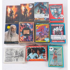 Action & adventure and Superhero Collector card sets: including…