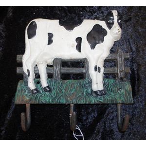 Cast iron cow figure wall coat rack standing cow coat rack,…