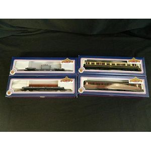 A collection of four various Bachman branch-line carriages