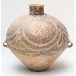 Neolithic Pottery Jar with Loop Handles and Painted Design - Zother ...