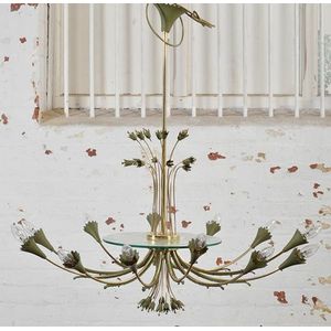 Chandelier, highly decorative chandelier in the form of follage…