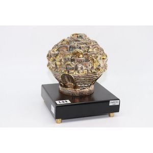 Zadok Arts Israel, pomegranate shaped Jewish orb ornament,…