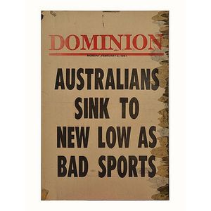 Dominion news stand sign: Australians Sink to new low as Bad…