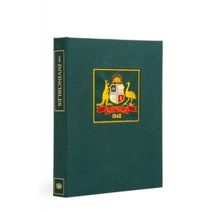 Don Bradman The Bradman Albums Deluxe Leather Bound Edition Sporting Cricket Memorabilia