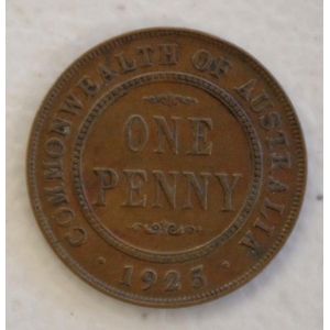 1925 Australian Penny in Very Fine Condition - Coins - Numismatics ...