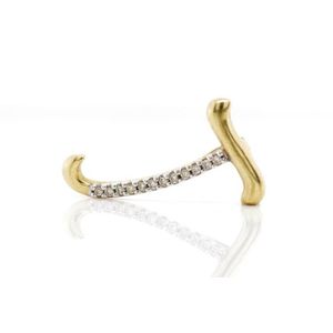 Diamond Initial Pendant in 9ct Yellow Gold - Pendants/Lockets - Jewellery