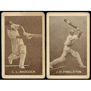c1932-56 cricket cards, noted 1937 Griffiths Brothers (Black…