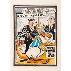 Weg Cartoon/North Melbourne: Original Weg cartoon regarding…