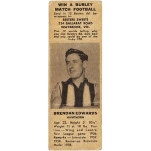 1959 Besters Sweets 'Victorian Footballers' part set (12/23).…