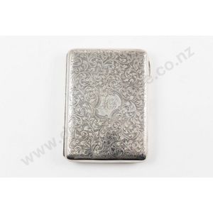Edward VII sterling silver calling card case all engraved…